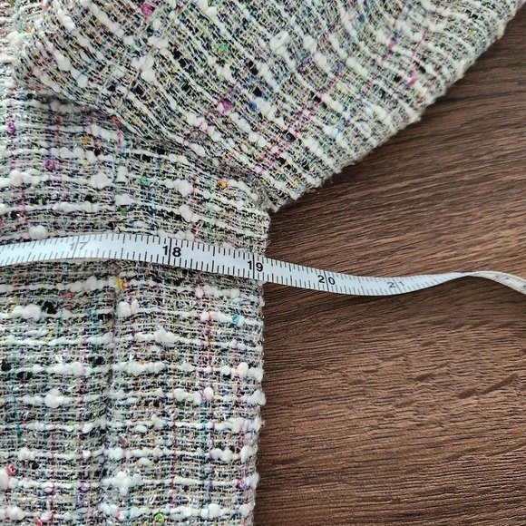 Emanuel Ungaro Paris Glitter Tweed Multicolor Blazer 8 Classic Retro Preppy - Picture 6 of 8